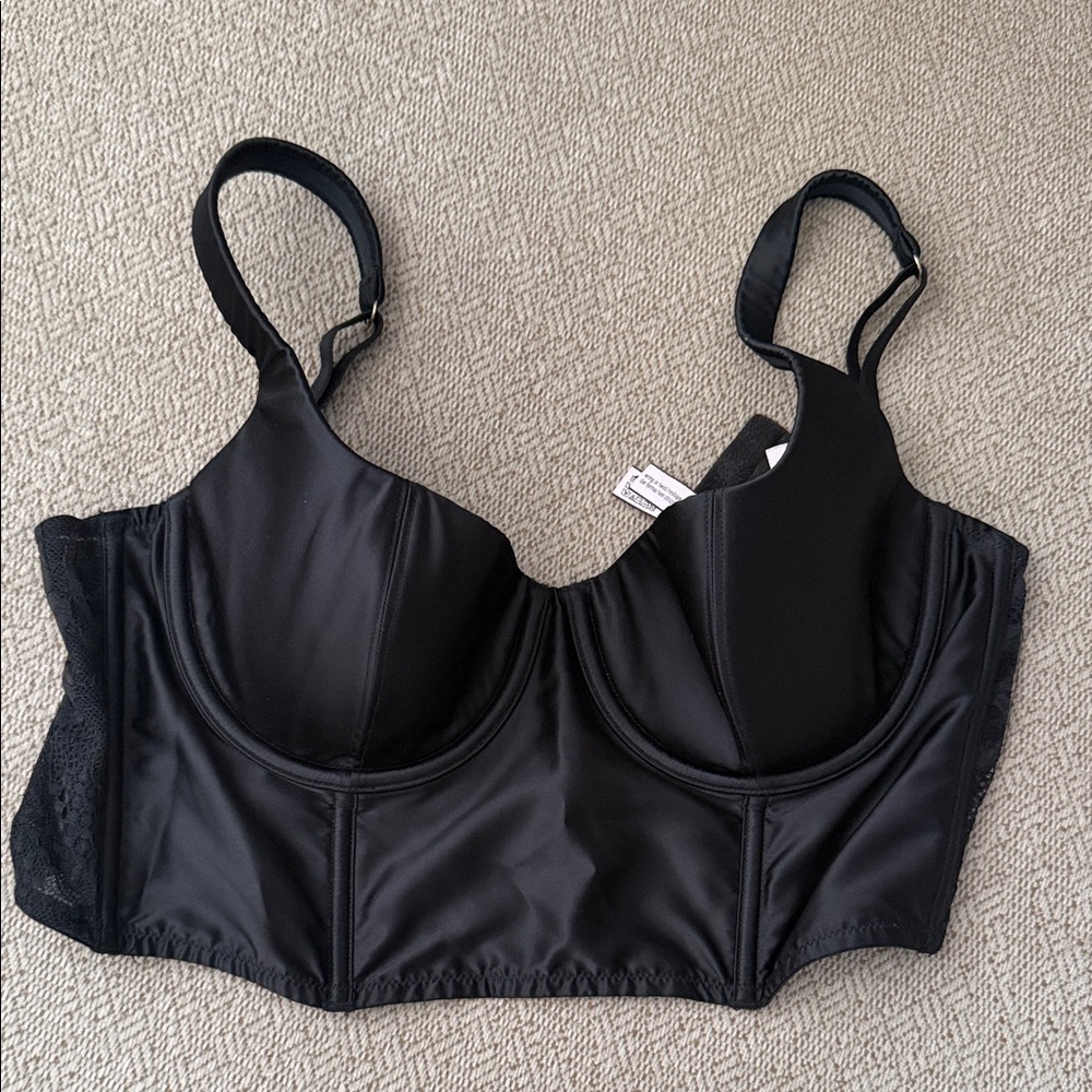 Victoria's Secret Black Satin Bra